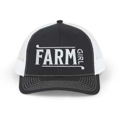 Hats Black / White / One size Farm Girl - Snapback Trucker Cap