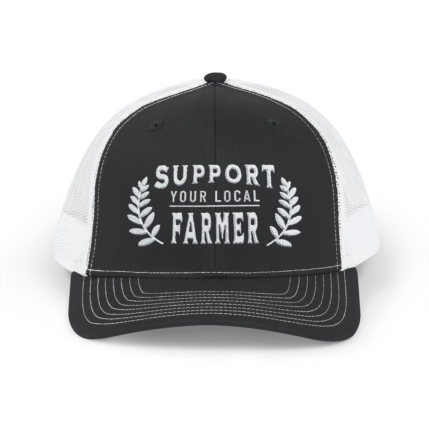 Hats Black / White / One size Support Local Farmer - Trucker Cap