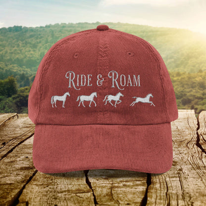 Hats Burgundy / One size Ride and Roam - Corduroy Cap