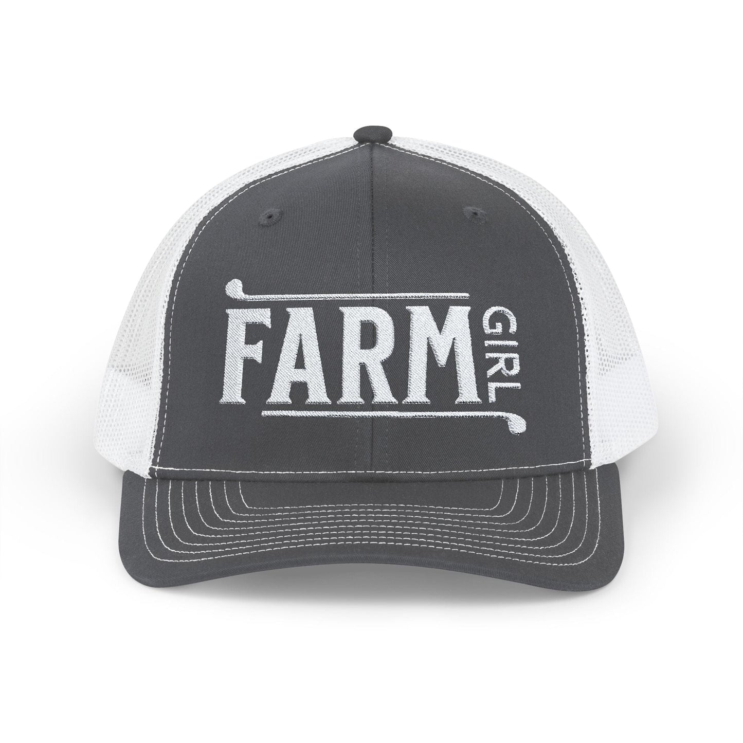 Hats Charcoal / White / One size Farm Girl - Snapback Trucker Cap