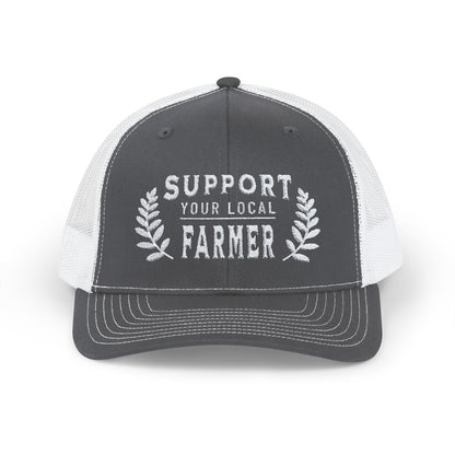 Hats Charcoal / White / One size Support Local Farmer - Trucker Cap