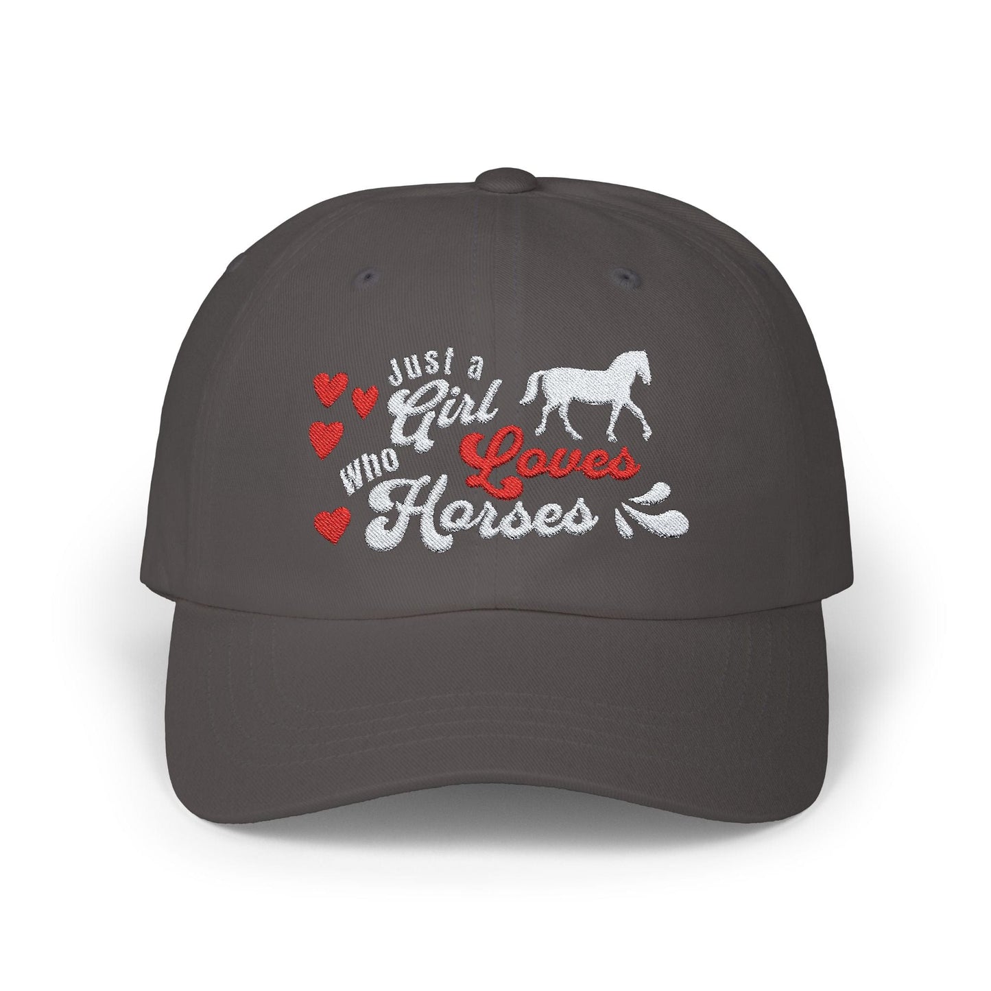 Hats Dark Grey / One size Girl Who Loves Horses - Dad Cap