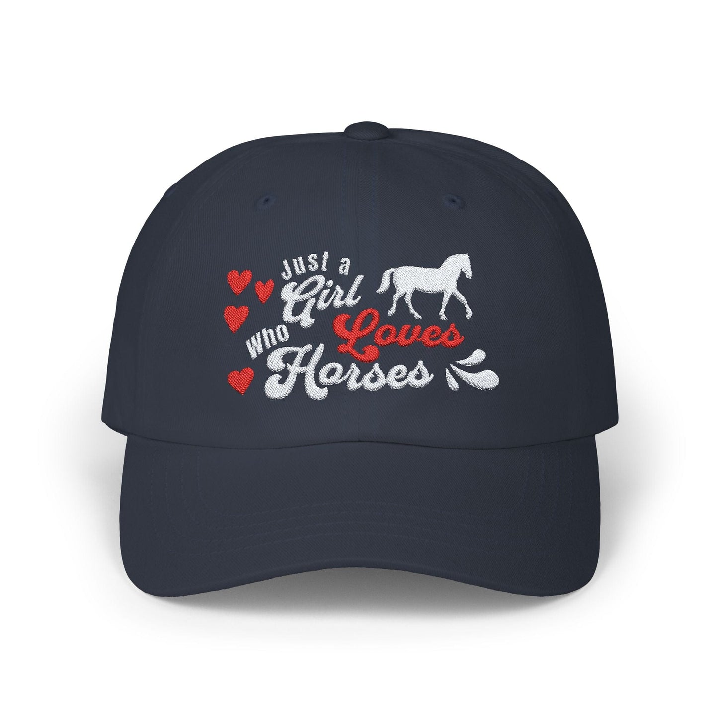 Hats Girl Who Loves Horses - Dad Cap