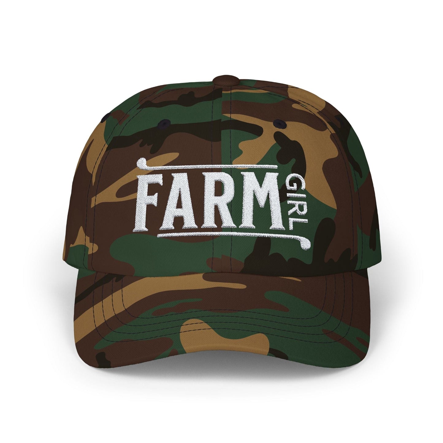 Hats Green Camo / One size Farm Girl - Dad Cap