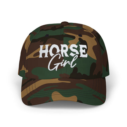 Hats Green Camo / One size Horse Girl - Dad Cap