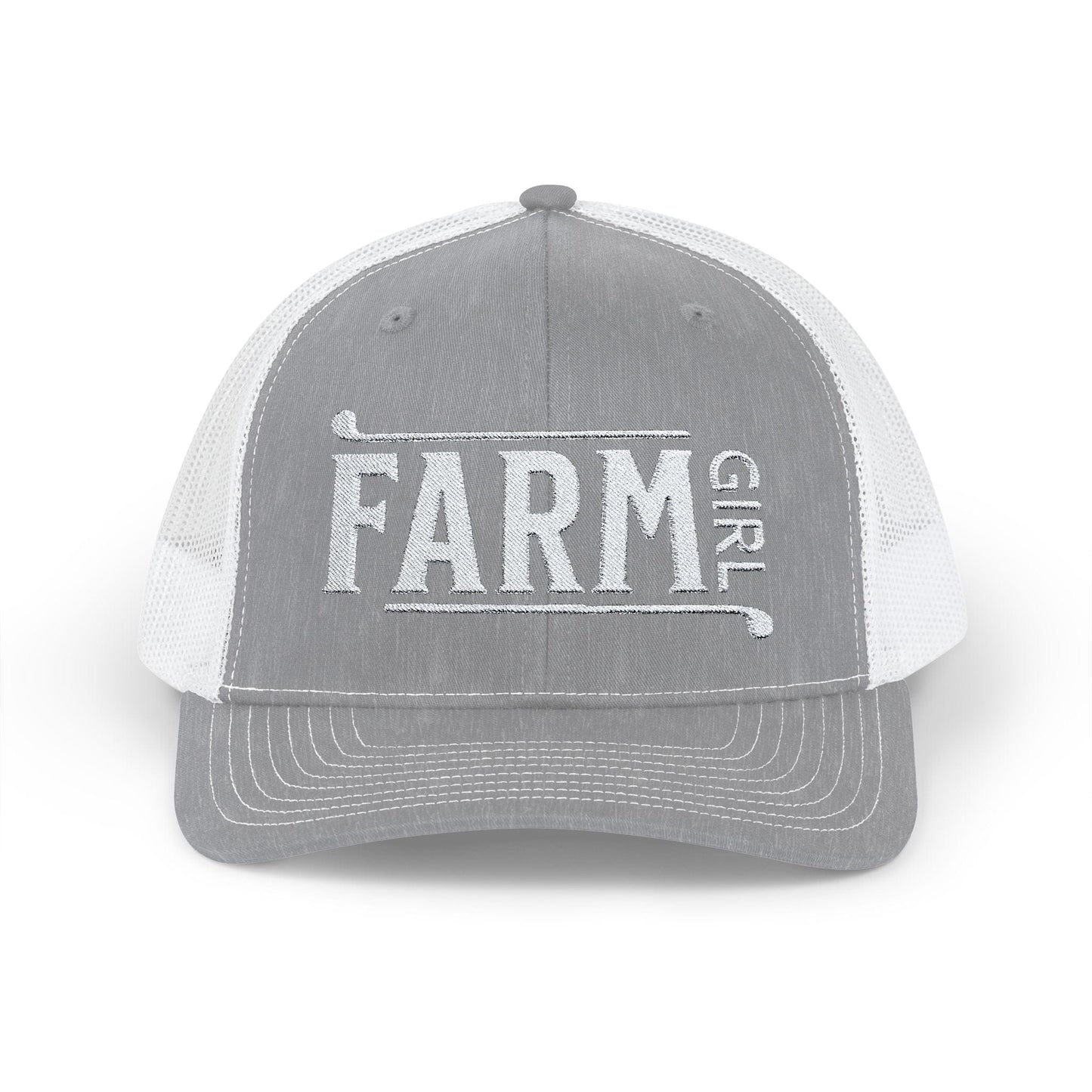 Hats Heather Grey / White / One size Farm Girl - Snapback Trucker Cap