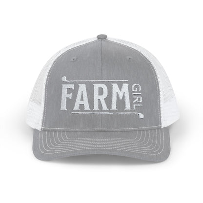 Hats Heather Grey / White / One size Farm Girl - Snapback Trucker Cap