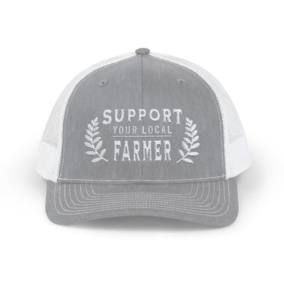 Hats Heather Grey / White / One size Support Local Farmer - Trucker Cap