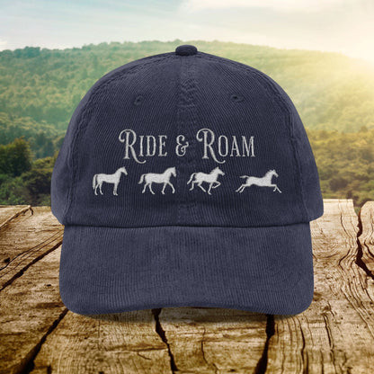 Hats Navy Blue / One size Ride and Roam - Corduroy Cap
