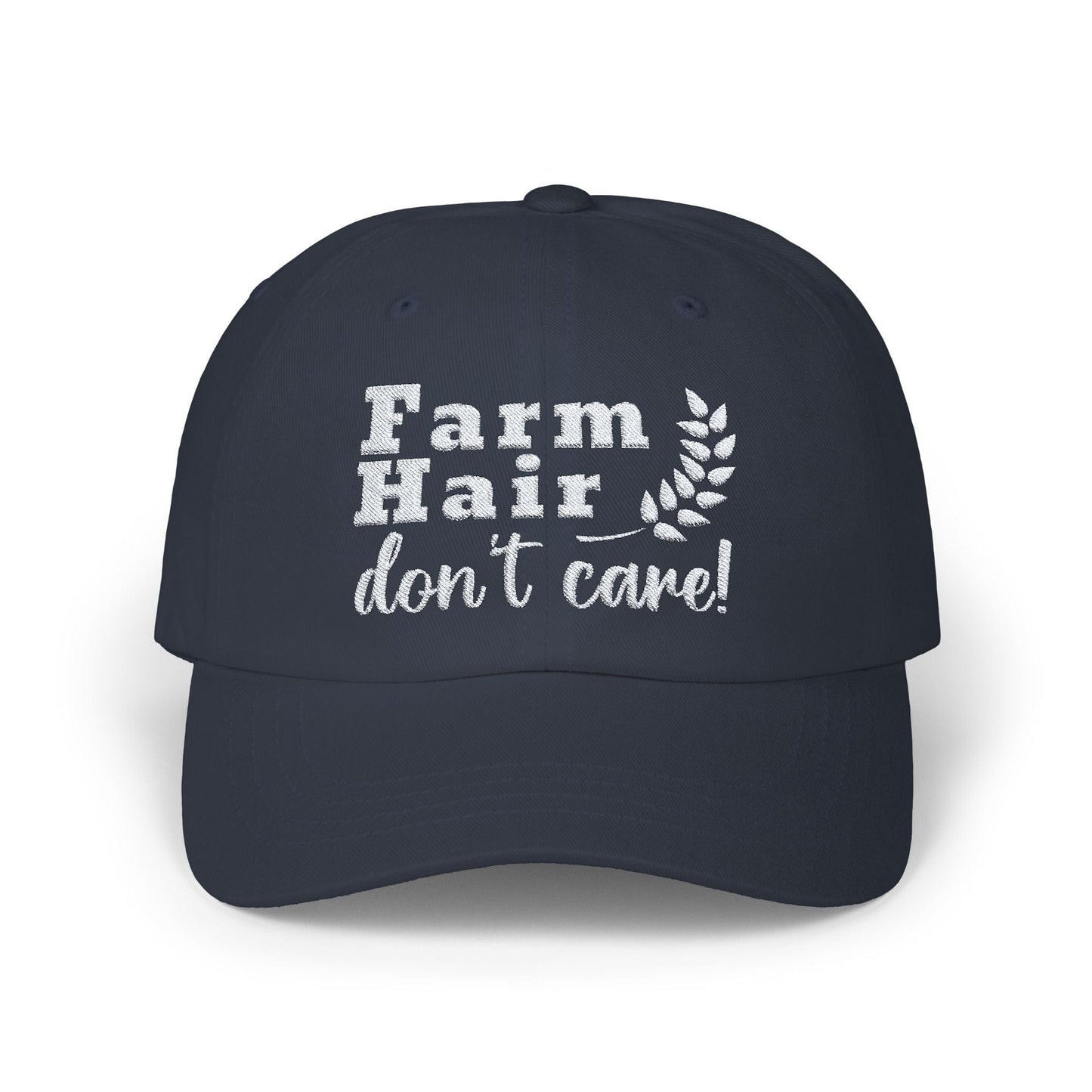 Hats Navy / One size Farm Hair Don't Care - Dad Cap