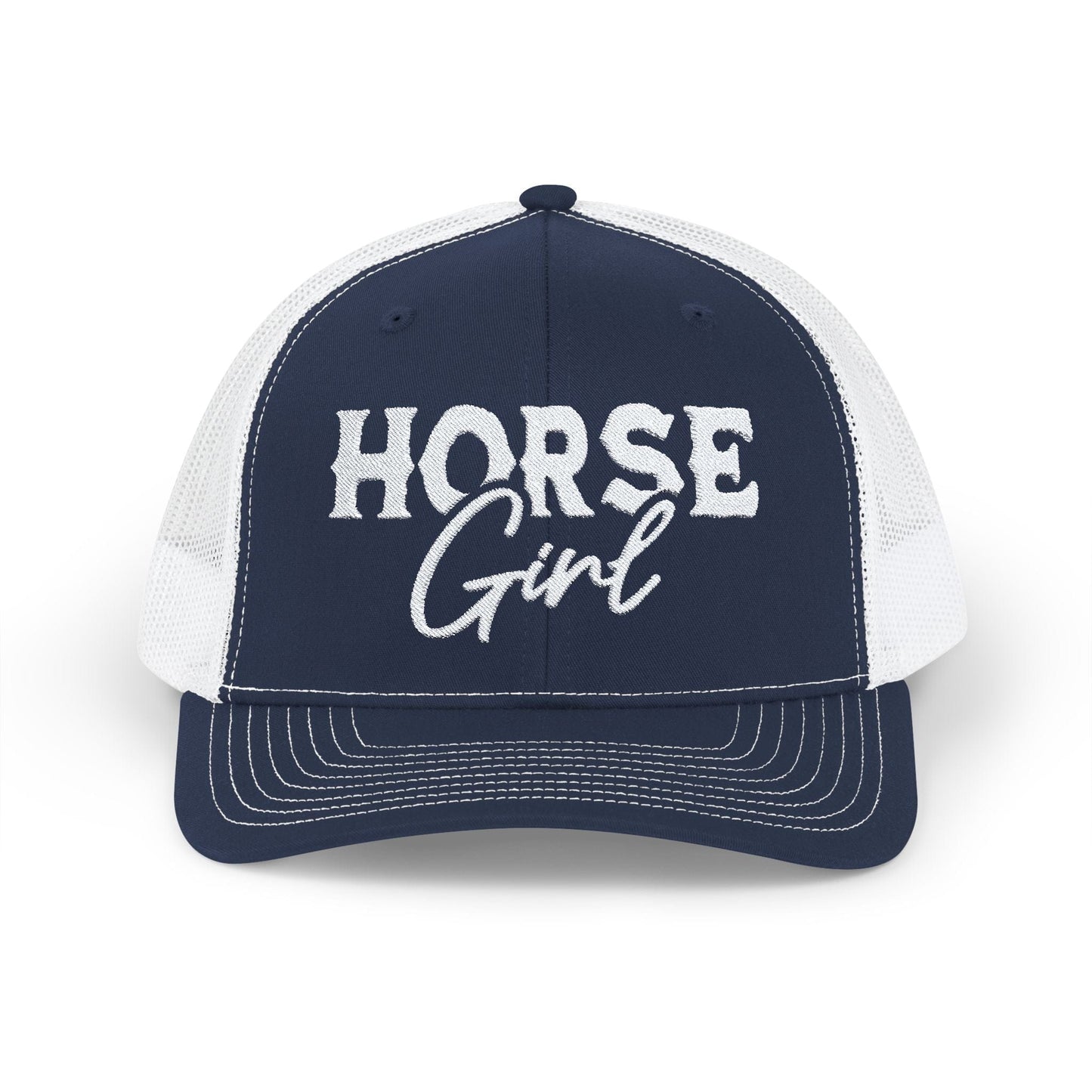 Hats Navy / White / One size Horse Girl - Trucker Cap