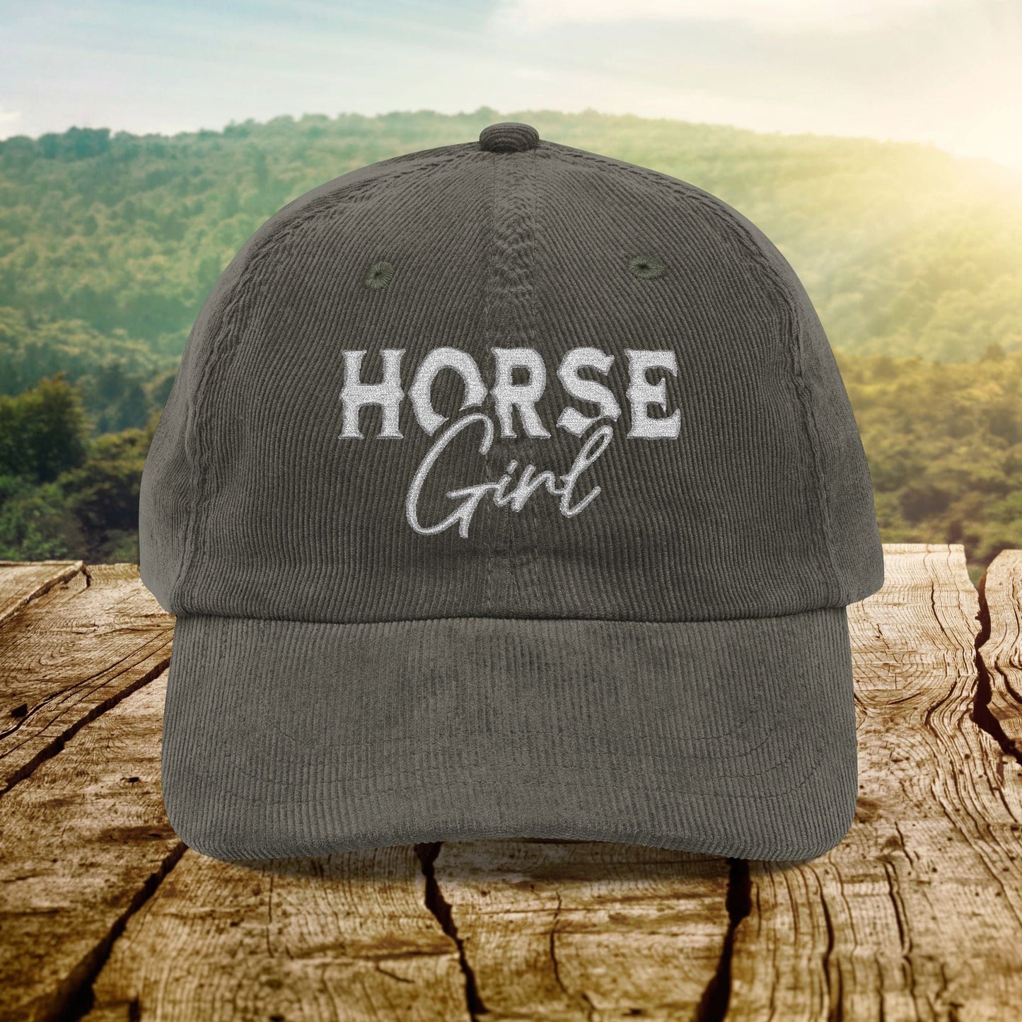 Hats Olive / One size Horse Girl - Corduroy Cap
