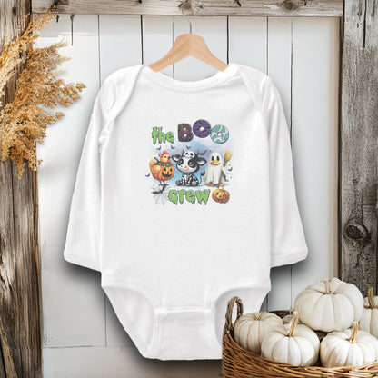 Holiday Baby Shirt Bodysuit Long Sleeve / White / Newborn The Boo Crew Halloween - Baby Shirt