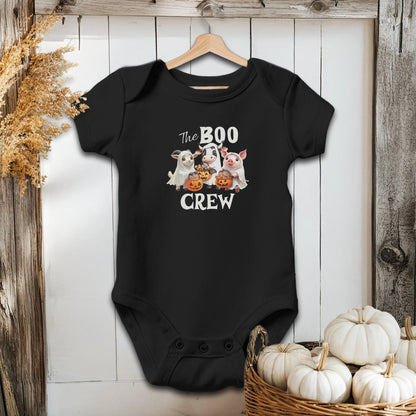 Holiday Baby Shirt Bodysuit Short Sleeve / Black / Newborn The Boo Crew Halloween - Baby Shirt