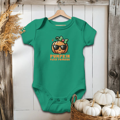 Holiday Baby Shirt Bodysuit Short Sleeve / Kelly / Newborn Pumpkin Patch Princess - Baby Shirt