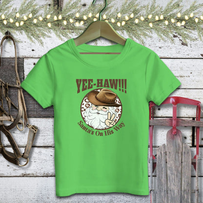 Holiday Baby Shirt Infant T-Shirt / Apple / 12 Months Yee-Haw Santa Baby Shirt