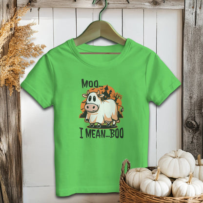 Holiday Baby Shirt Infant T-Shirt / Apple / 6 Months Halloween Moo I Mean Boo Cow - Baby Shirt