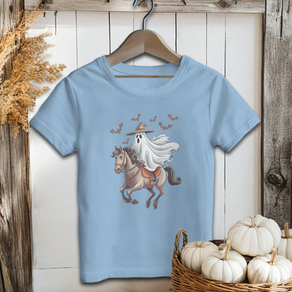 Holiday Baby Shirt Infant T-Shirt / Light Blue / 6 Months Ghost Riding Horse Halloween - Baby Shirt