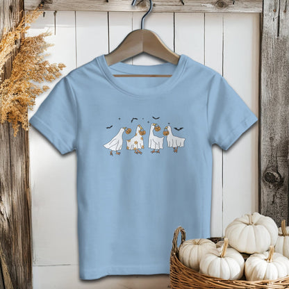 Holiday Baby Shirt Infant T-Shirt / Light Blue / 6 Months Ghostly Geese Halloween - Baby Shirt