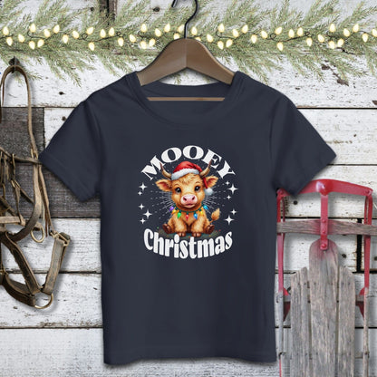 Holiday Baby Shirt Infant T-Shirt / Navy / 6 Months Cute Baby Cow Christmas Baby Shirt