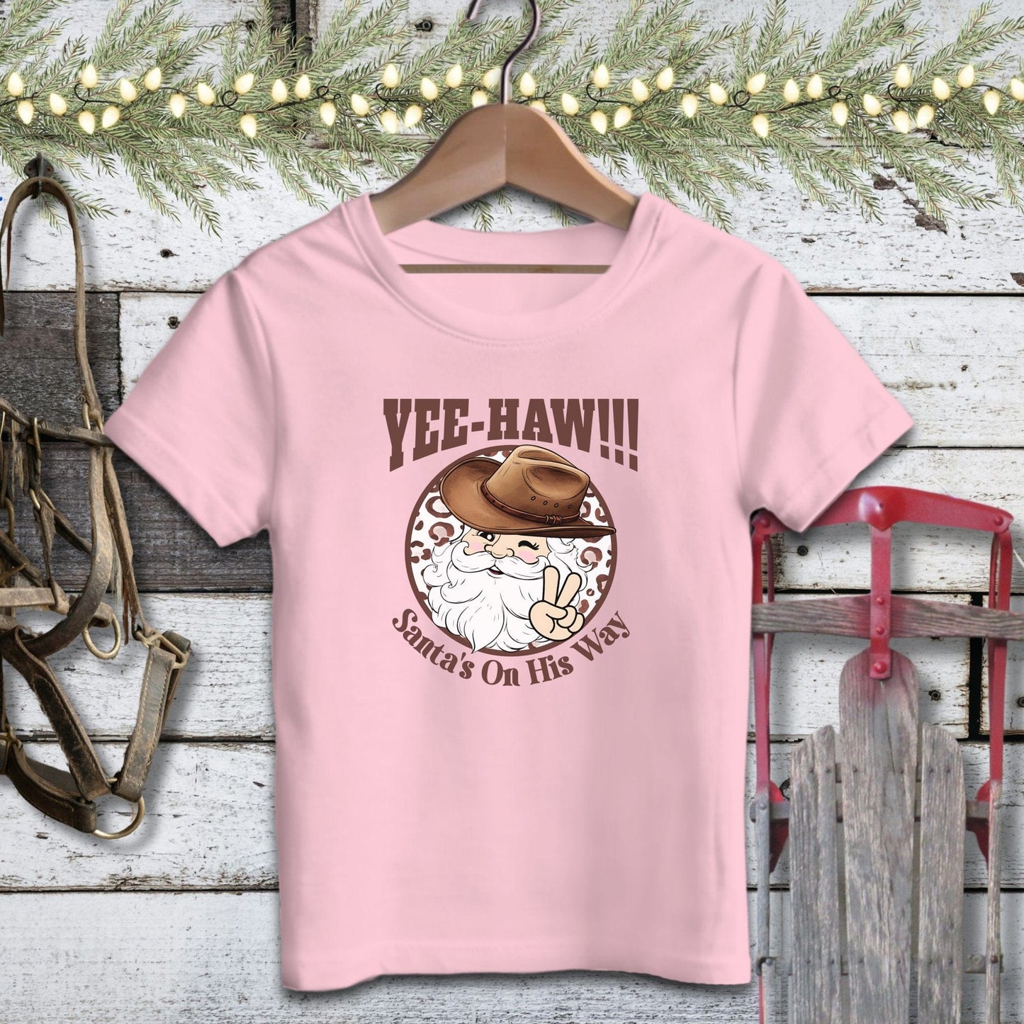 Holiday Baby Shirt Infant T-Shirt / Pink / 12 Months Yee-Haw Santa Baby Shirt