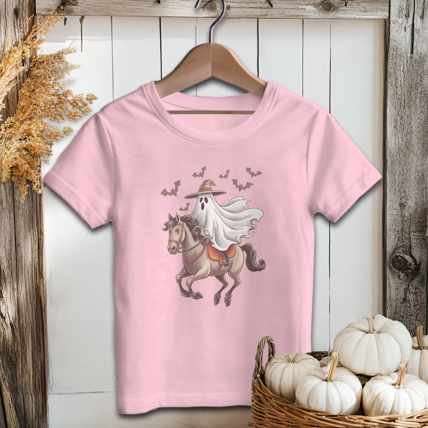 Holiday Baby Shirt Infant T-Shirt / Pink / 6 Months Ghost Riding Horse Halloween - Baby Shirt