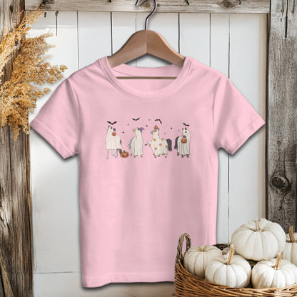 Holiday Baby Shirt Infant T-Shirt / Pink / 6 Months Ghostly Horses Halloween - Baby Shirt