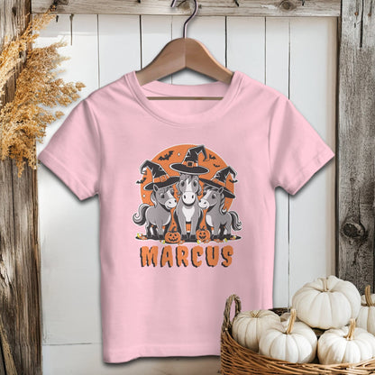 Holiday Baby Shirt Infant T-Shirt / Pink / 6 Months Personalized Halloween Horse - Baby Shirt