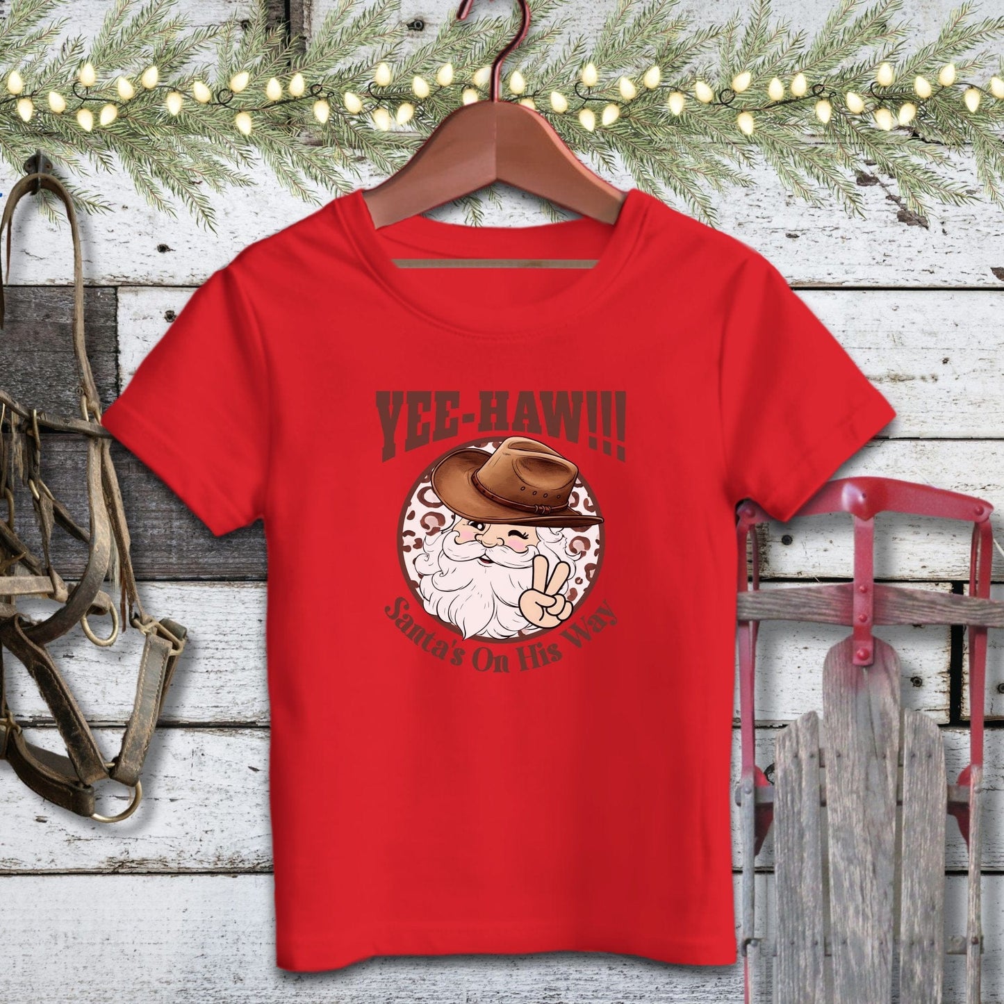 Holiday Baby Shirt Infant T-Shirt / Red / 12 Months Yee-Haw Santa Baby Shirt