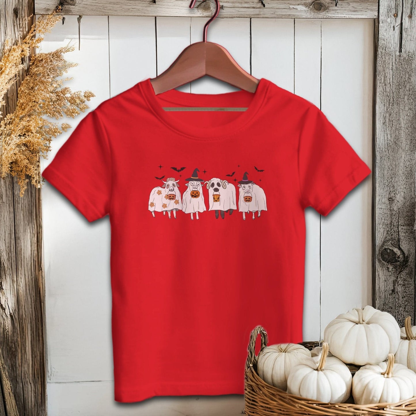 Holiday Baby Shirt Infant T-Shirt / Red / 6 Months Ghostly Sheep Halloween - Baby Shirt