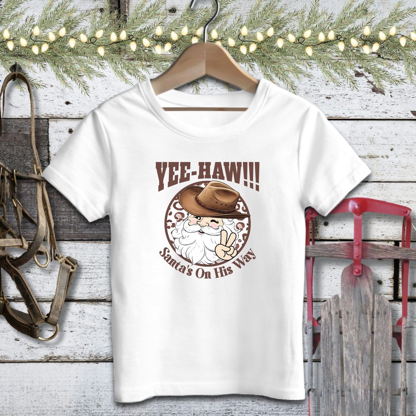 Holiday Baby Shirt Infant T-Shirt / White / 12 Months Yee-Haw Santa Baby Shirt