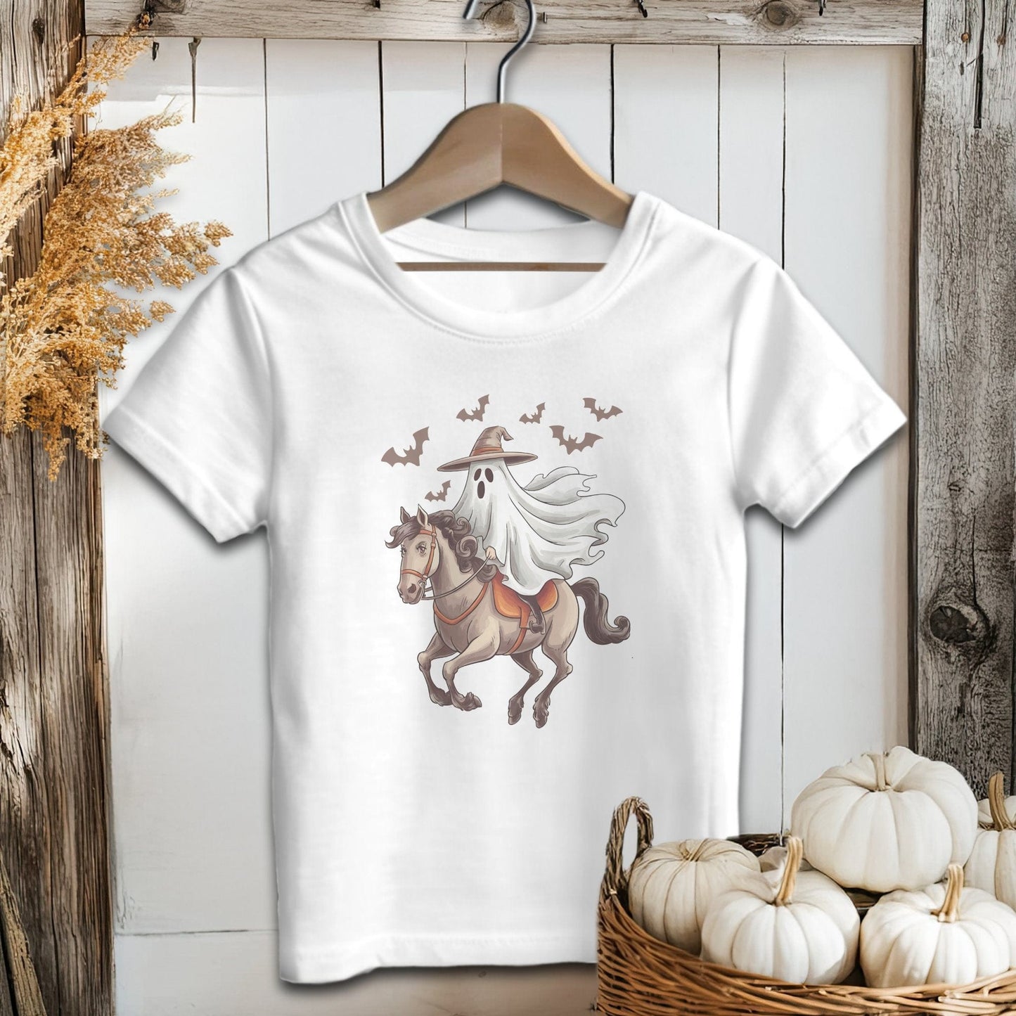 Holiday Baby Shirt Infant T-Shirt / White / 6 Months Ghost Riding Horse Halloween - Baby Shirt