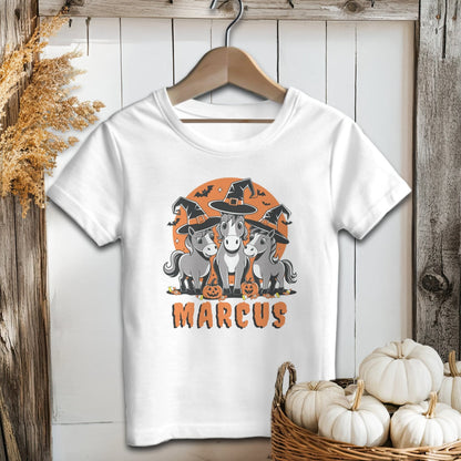 Holiday Baby Shirt Infant T-Shirt / White / 6 Months Personalized Halloween Horse - Baby Shirt