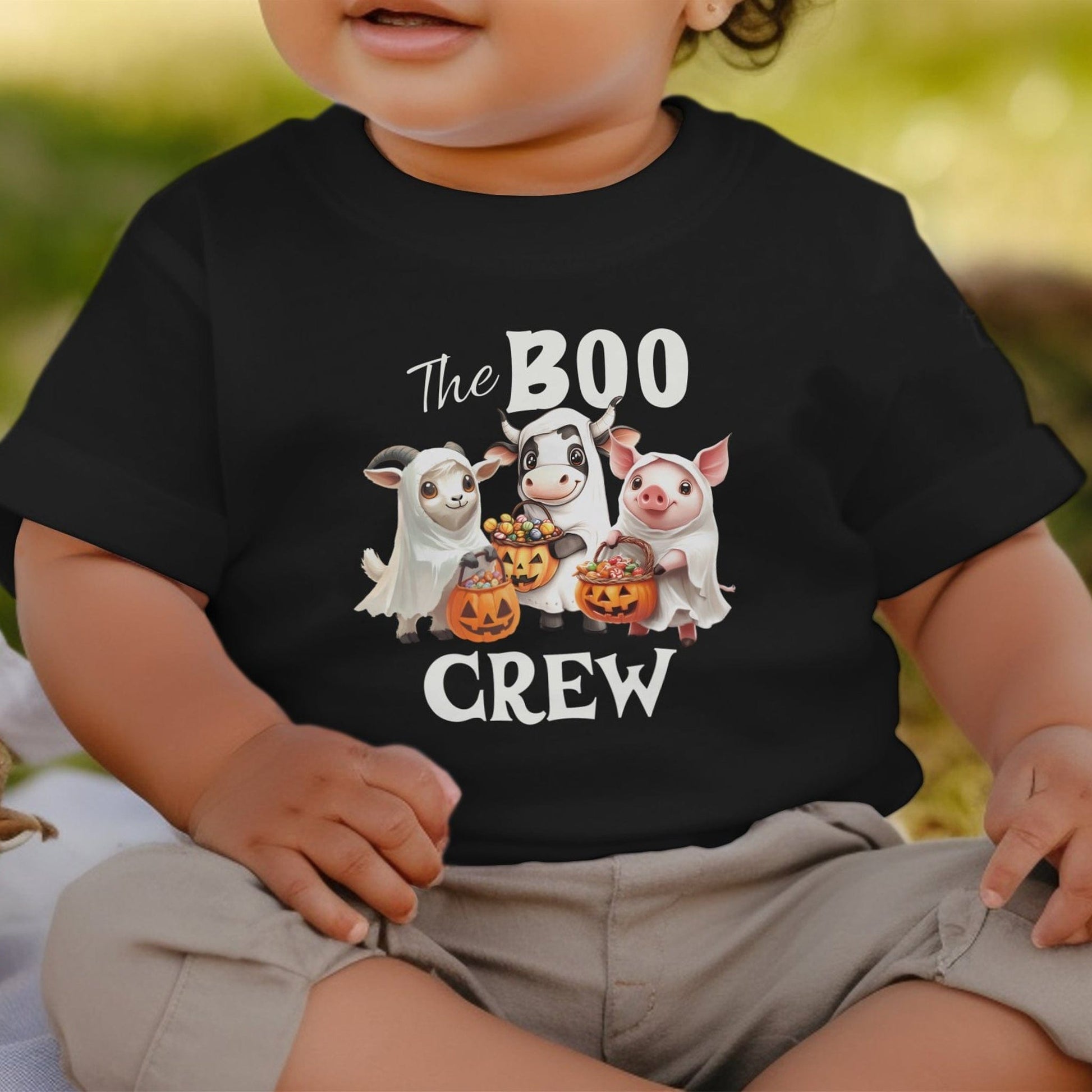 Holiday Baby Shirt The Boo Crew Halloween - Baby Shirt