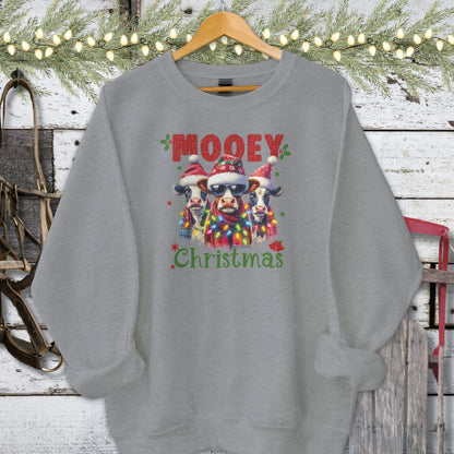 Holiday Shirt Adult Sweatshirt / Graphite Heather / S Mooey Christmas Shirt