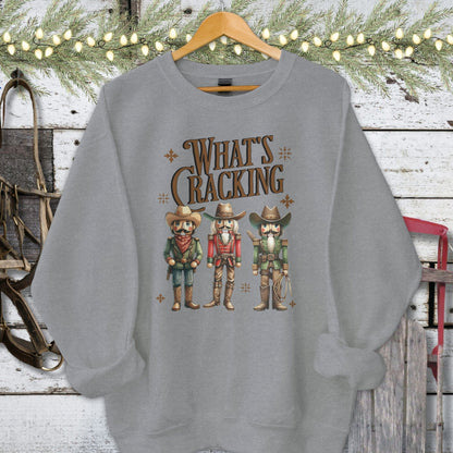 Holiday Shirt Adult Sweatshirt / Graphite Heather / S What's Cracking Shirt