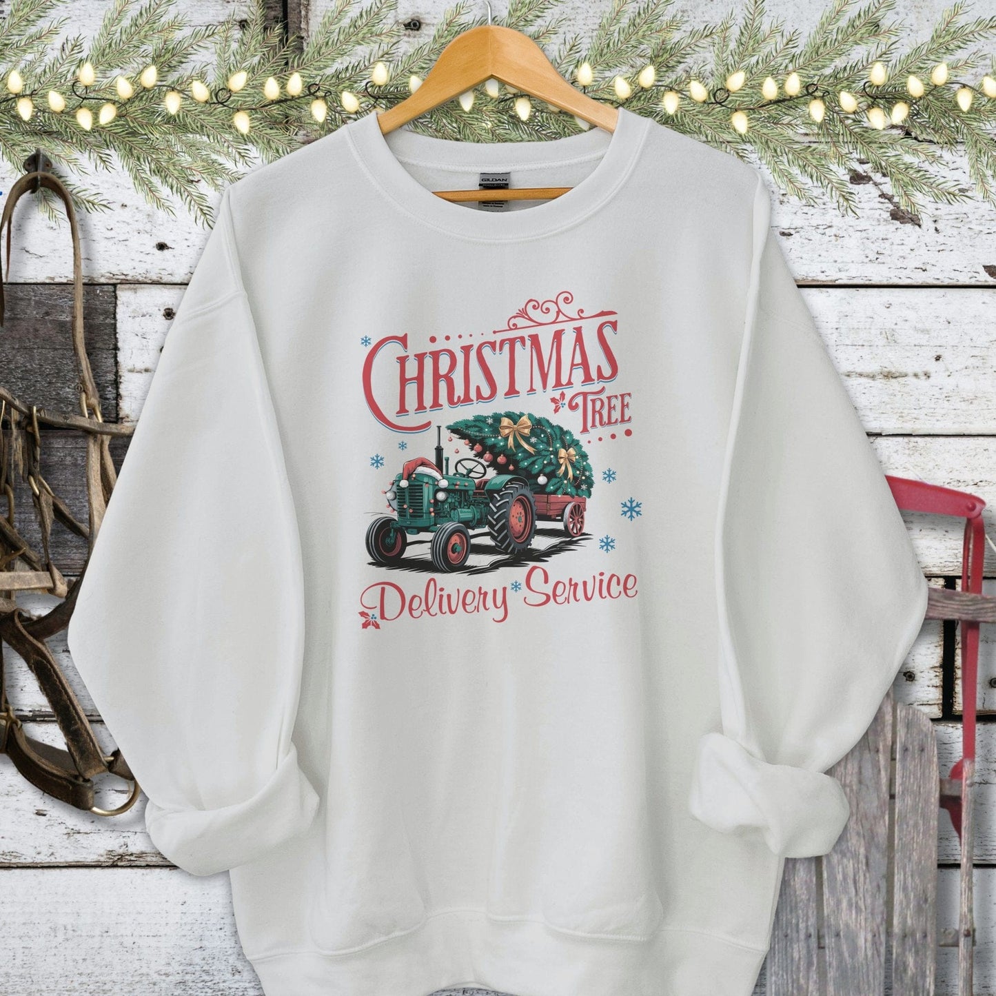 Holiday Shirt Adult Sweatshirt / Sport Grey / S Christmas Tree Delivery Shirt