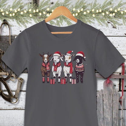 Holiday Shirt Adult T-shirt / Asphalt / XS Festive Goats Shirt