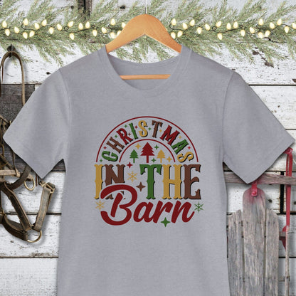 Holiday Shirt Adult T-shirt / Athletic Heather / XS Christmas In The Barn Shirt