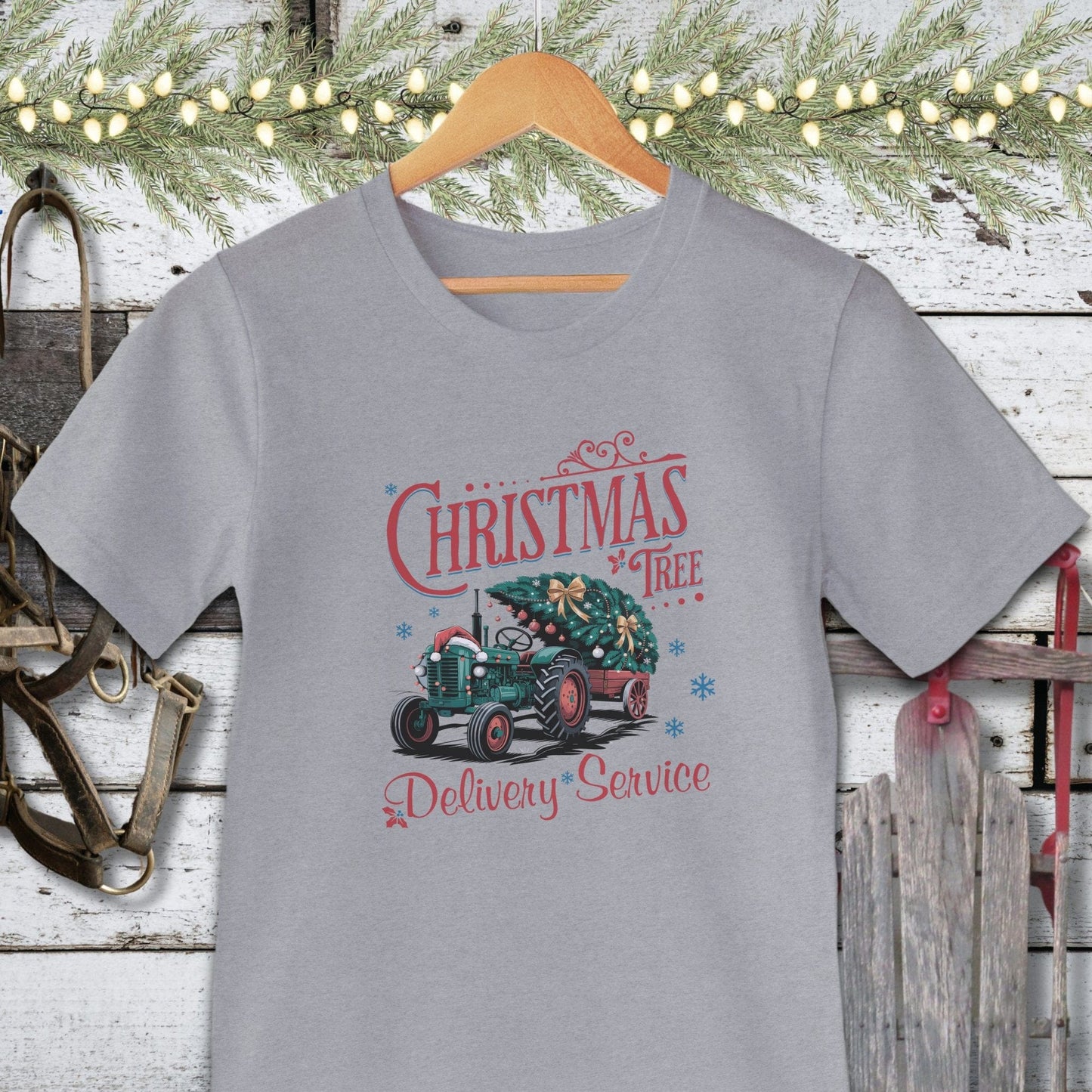 Holiday Shirt Adult T-shirt / Athletic Heather / XS Christmas Tree Delivery Shirt