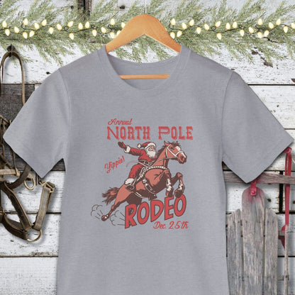 Holiday Shirt Adult T-shirt / Athletic Heather / XS North Pole Rodeo Shirt