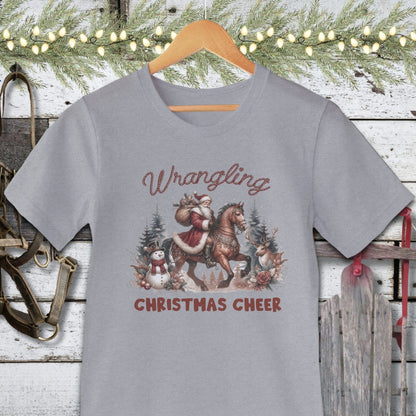 Holiday Shirt Adult T-shirt / Athletic Heather / XS Wrangling Christmas Cheer Shirt