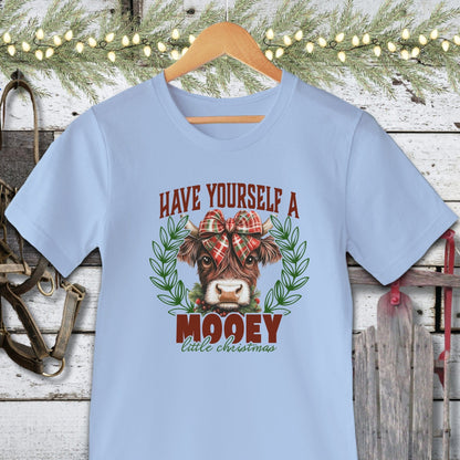 Holiday Shirt Adult T-shirt / Baby Blue / XS Mooey Little Christmas Shirt