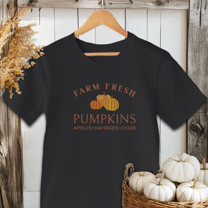 Holiday Shirt Adult T-shirt / Black / XS Farm Fresh Pumpkins Fall Shirt