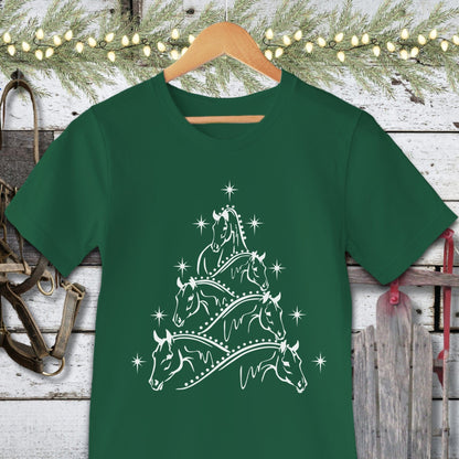 Holiday Shirt Adult T-shirt / Kelly / XS Horse Art Christmas Shirt