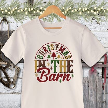 Holiday Shirt Adult T-shirt / Natural / XS Christmas In The Barn Shirt