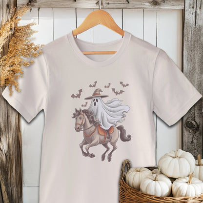 Holiday Shirt Adult T-shirt / Natural / XS Ghost Riding Horse Halloween Shirt