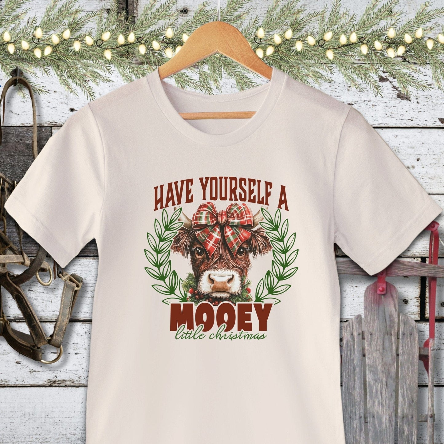 Holiday Shirt Adult T-shirt / Natural / XS Mooey Little Christmas Shirt