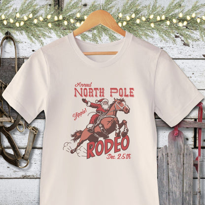 Holiday Shirt Adult T-shirt / Natural / XS North Pole Rodeo Shirt