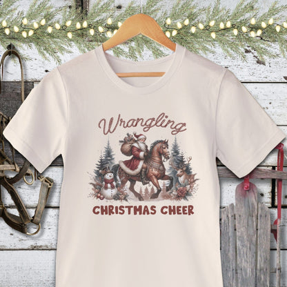 Holiday Shirt Adult T-shirt / Natural / XS Wrangling Christmas Cheer Shirt